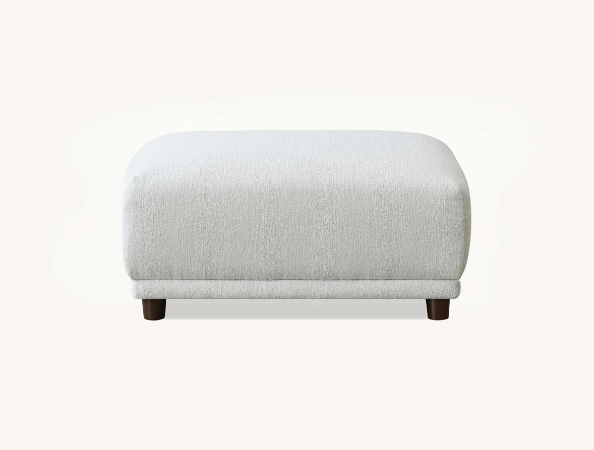 Aluxo Cindy Polar Boucle Sofa Ottoman Footstool